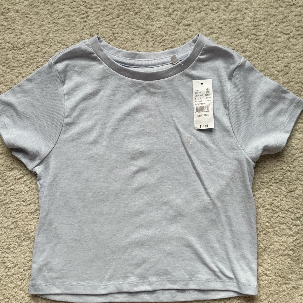 PacSun Light Gray Crop Top